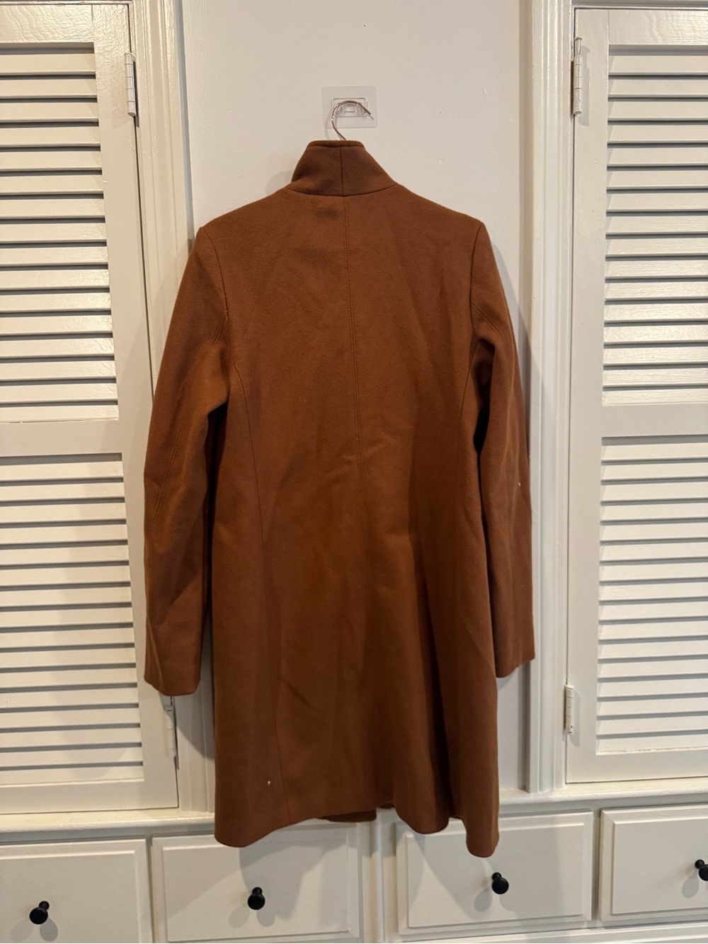 Old Navy Womens Soft Brushed Funnel Neck Coat medium tall - Picture 10 of 14